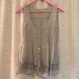 Lovestitch tank with crochet detail